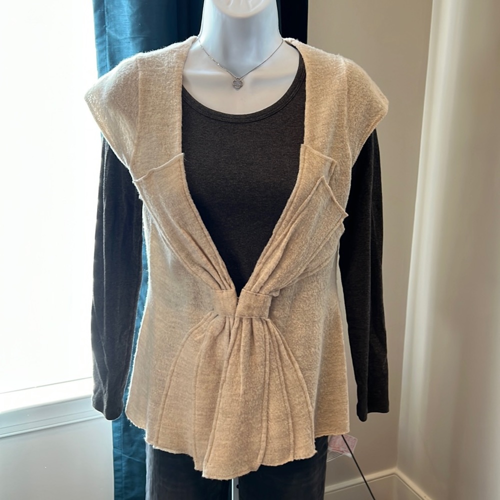Tan sweater vest